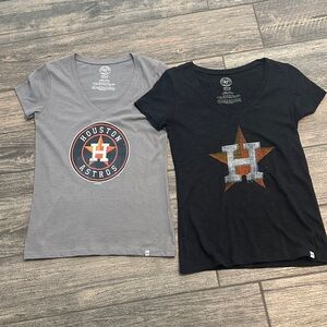 47 Brand Houston Astros Kids Tees - Gray and Black